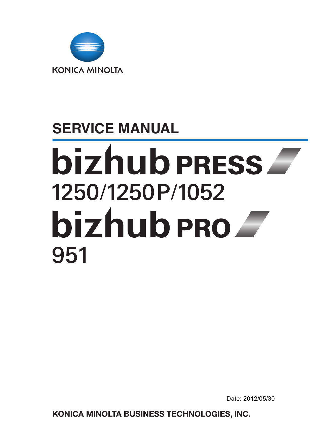 Konica-Minolta bizhub-PRESS 1052 1250 1250P Service Manual-1